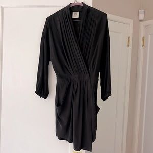 Medium cocoa brown silk Ever wrap dress. Perfect condition. Perfect for fall!